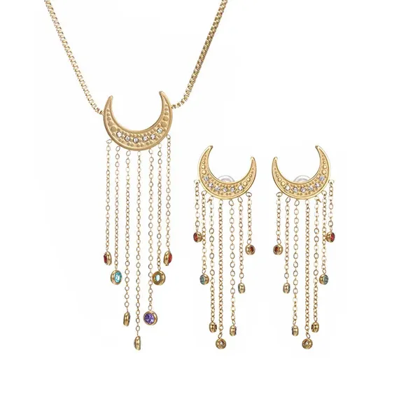 Golden_Moon_Tassel_Jewelry_Set_For_Women